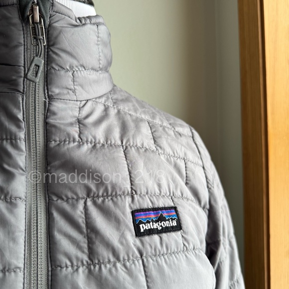 Patagonia Nano Puff Jacket Small Nickel Gray Windproof Water Resistant S - Picture 5 of 16